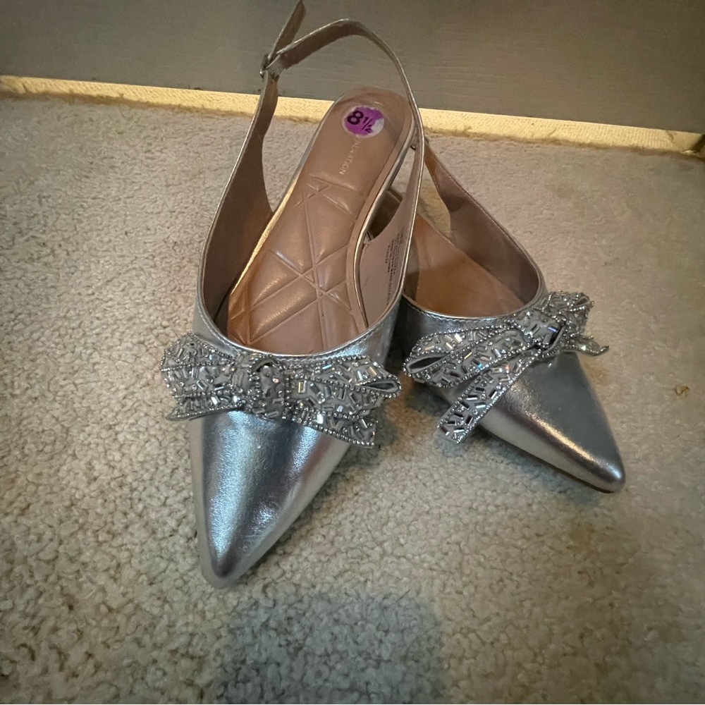 Bcbgeneration Silver Rhinestone Bow Embellished F… - image 6